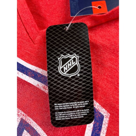 Montreal Canadiens Fanatics Women's V-Neck Short Sleeve T-Shirt Size Medium NWT - Picture 13 of 15